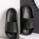 Men’s extra large black slides in sizes